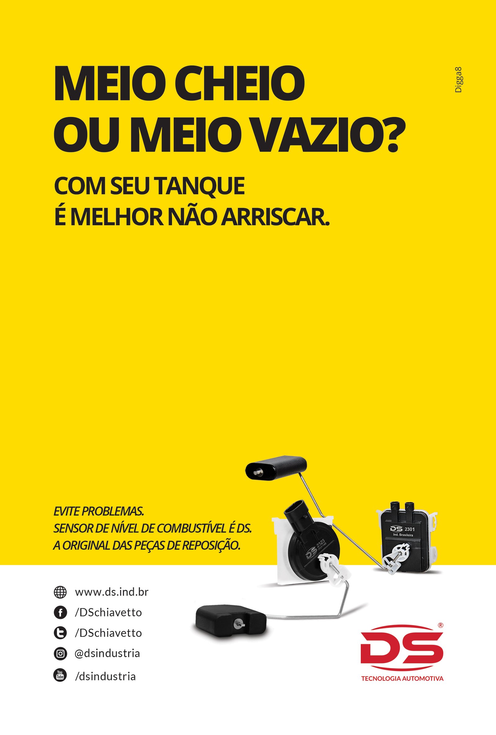 Evite problemas Sensor de Nível de Combustível é DS