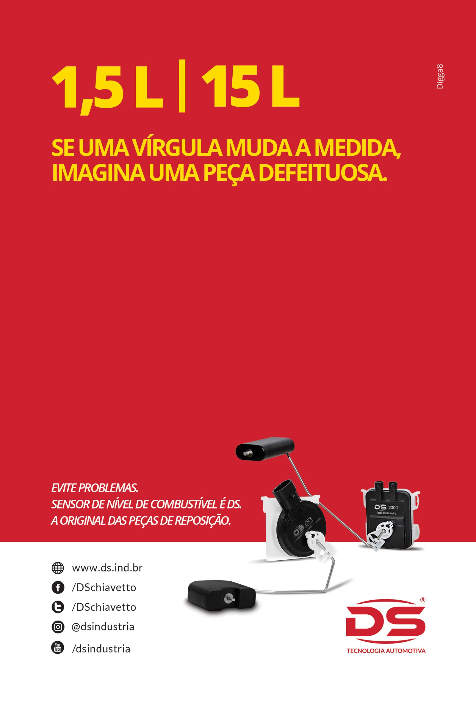Evite problemas Sensor de Nível de Combustível é DS